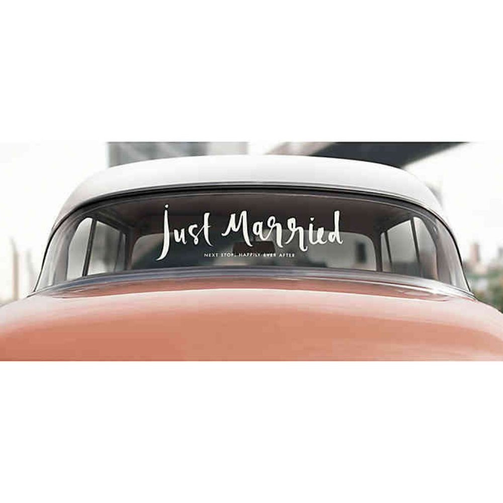 NIB Kate Spade Just Married Window Cling